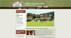 Desktop Screenshot of berghuetten-bayerischer-wald.de